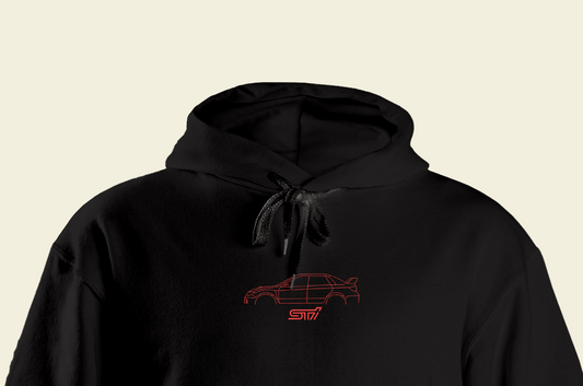 Subaru WRX STI Embroidered Silhouette Hoodie